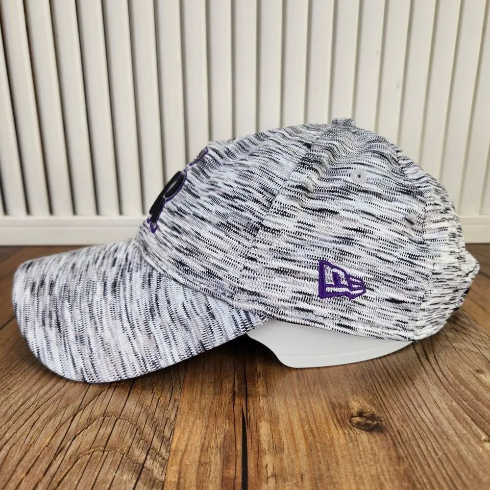 Colorado Rockies New Era 9twenty Space Dye Hat Cap Gray Purple MLB Baseball